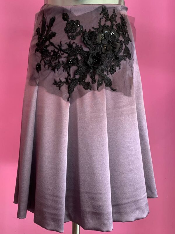 George Orwell - pleated skirt in lilac satin - Image 10