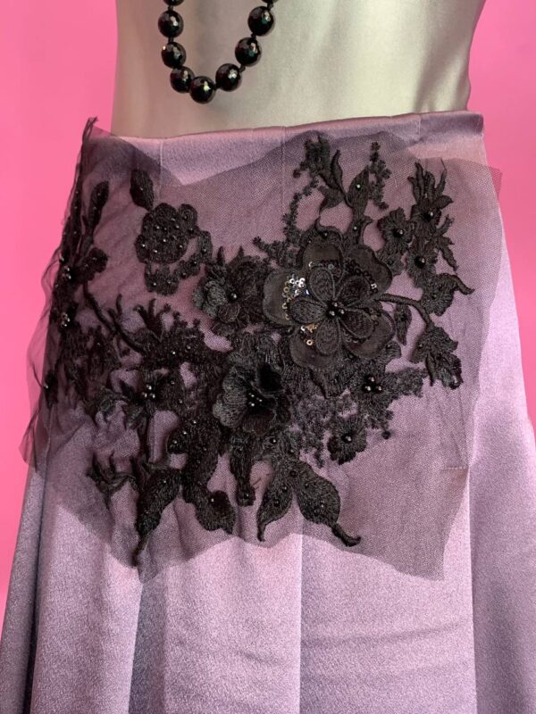 George Orwell - pleated skirt in lilac satin - Image 8