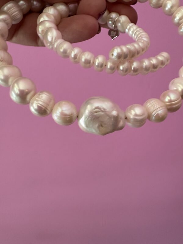 INCANTEVOLE -  Chocker  1 giro perle coltivate barocche - immagine 8