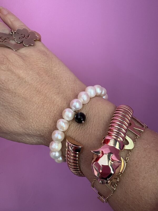 Bracciale Bisette - perle coltivate con charm - immagine 8