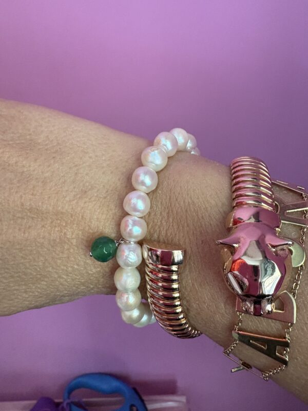 Bracciale Bisette - perle coltivate con charm