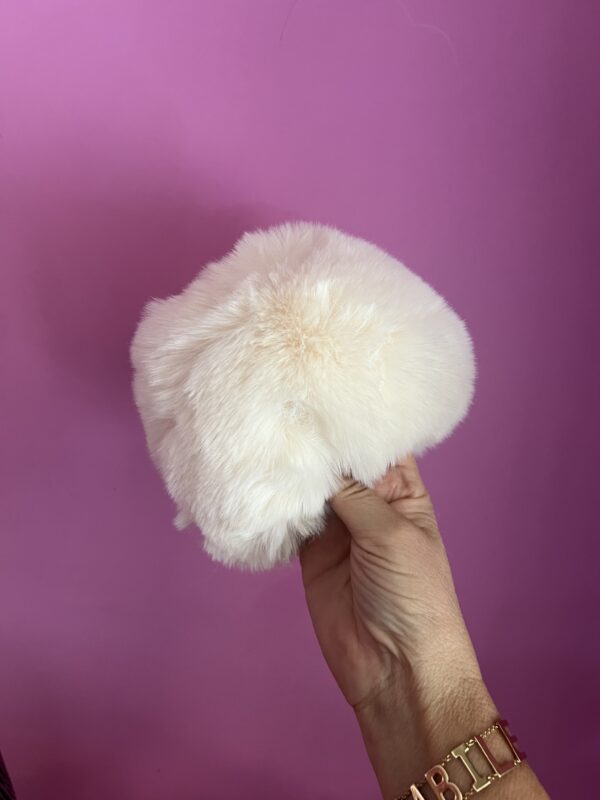 INDISPENSABILI - elasticated IVORY faux fur cuffs - Image 6